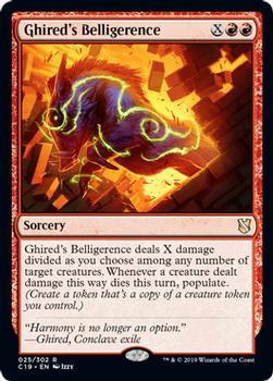 2019 Magic: The Gathering Commander 2019 #25 Ghired's Belligerence Front