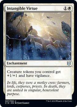 2019 Magic: The Gathering Commander 2019 #67 Intangible Virtue Front