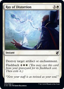 2019 Magic: The Gathering Commander 2019 #72 Ray of Distortion Front