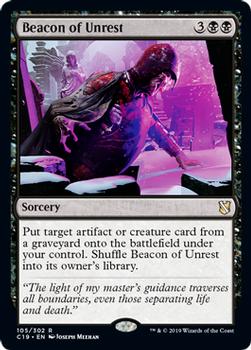 2019 Magic: The Gathering Commander 2019 #105 Beacon of Unrest Front