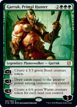 2019 Magic: The Gathering Commander 2019 #167 Garruk, Primal Hunter Front