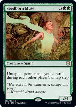 2019 Magic: The Gathering Commander 2019 #179 Seedborn Muse Front