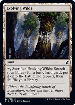 2019 Magic: The Gathering Commander 2019 #241 Evolving Wilds Front