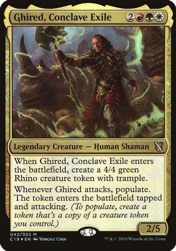 2019 Magic: The Gathering Commander 2019 - Oversized Commanders #42 Ghired, Conclave Exile Front