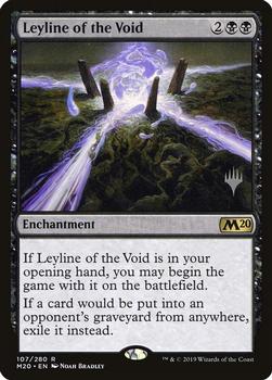 2019 Magic the Gathering Core Set 2020 - Planeswalker Stamped Promos #107/280 Leyline of the Void Front