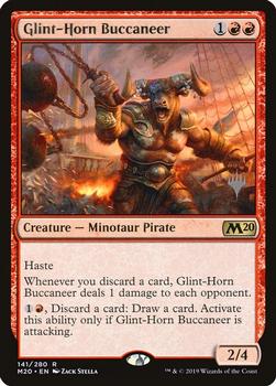 2019 Magic the Gathering Core Set 2020 - Planeswalker Stamped Promos #141/280 Glint-Horn Buccaneer Front