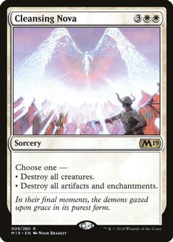2019 Magic the Gathering Core Set 2020 - Planeswalker Stamped Promos #009/280 Cleansing Nova Front
