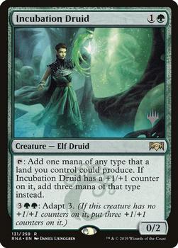 2019 Magic the Gathering Core Set 2020 - Planeswalker Stamped Promos #131/259 Incubation Druid Front