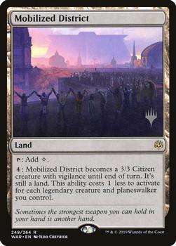 2019 Magic the Gathering Core Set 2020 - Planeswalker Stamped Promos #249/264 Mobilized District Front
