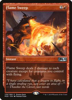 2019 Magic the Gathering Core Set 2020 - Planeswalker Stamped Promos #139/280 Flame Sweep Front