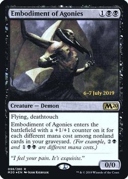 2019 Magic the Gathering Core Set 2020 - Prerelease #98 Embodiment of Agonies Front