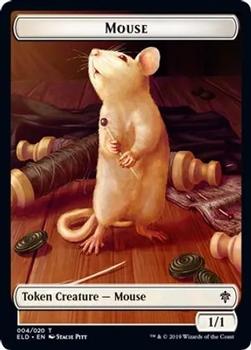 2019 Magic the Gathering Throne of Eldraine - Tokens #004/020 Mouse Front