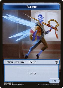 2019 Magic the Gathering Throne of Eldraine - Tokens #005/020 Faerie Front