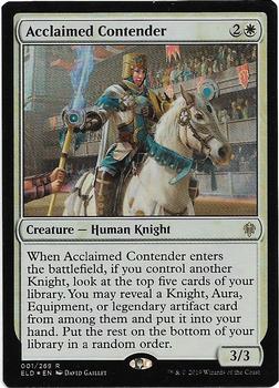 2019 Magic the Gathering Throne of Eldraine - Foil #001/269 Acclaimed Contender Front