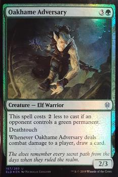 2019 Magic the Gathering Throne of Eldraine - Foil #167/269 Oakhame Adversary Front