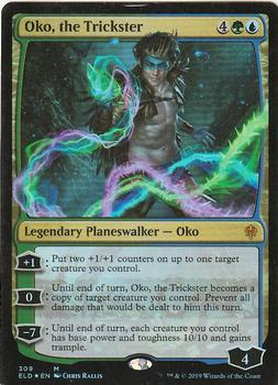 2019 Magic the Gathering Throne of Eldraine - Foil #309 Oko, the Trickster Front