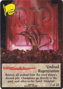 1996 TSR Spellfire Master the Magic - Runes & Ruins - Chase Cards #7 Undead Regeneration Front