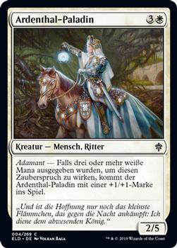 2019 Magic the Gathering Throne of Eldraine German #4 Ardenthal-Paladin Front