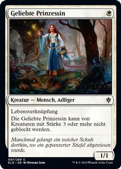 2019 Magic the Gathering Throne of Eldraine German #7 Geliebte Prinzessin Front