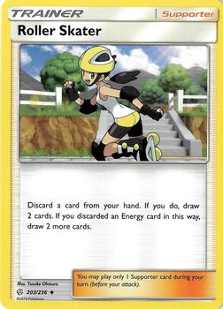 2019 Pokemon Sun & Moon Cosmic Eclipse #203/236 Roller Skater Front