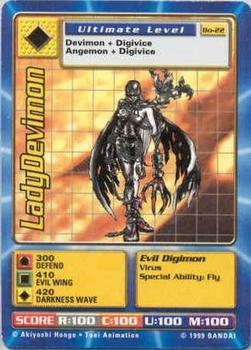 1999 Digimon Series 1 Booster New Evolution #Bo-22 LadyDevimon Front
