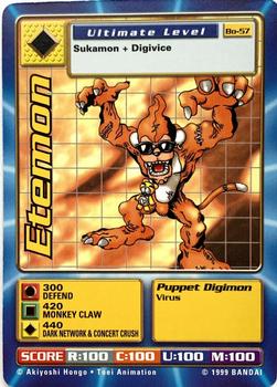 1999 Digimon Series 2 Booster #Bo-57 Etemon Front