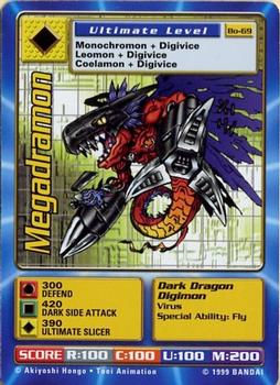 1999 Digimon Series 2 Booster #Bo-69 Megadramon Front