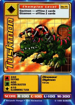 1999 Digimon Series 2 Booster #Bo-75 Tuskmon Front