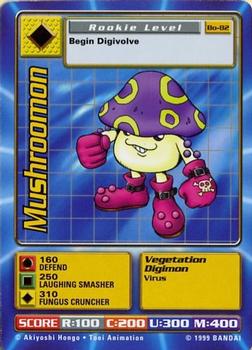 1999 Digimon Series 2 Booster #Bo-82 Mushroomon Front