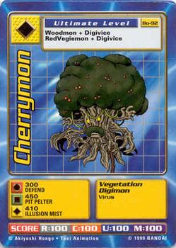 1999 Digimon Series 2 Booster #Bo-92 Cherrymon Front