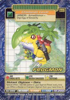 2002 Digimon Series 5 Booster #Bo-257 Frogmon Front