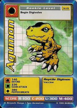 1999 Digimon: Digi-Battle CCG Series 1 Starter Set #St-01 Agumon Front