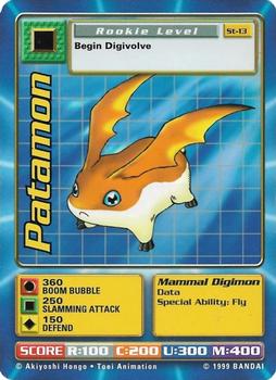 1999 Digimon: Digi-Battle CCG Series 1 Starter Set #St-13 Patamon Front