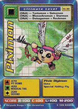 1999 Digimon: Digi-Battle CCG Series 1 Starter Set #St-30 Piximon Front