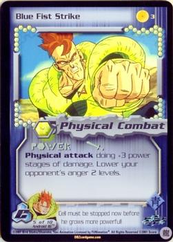 2001 Score Dragon Ball Z Cell Saga - Foil #3 Blue Fist Strike Front