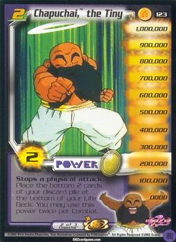 2002 Score Dragon Ball Z World Games Saga #123 Chapuchai, the Tiny Front