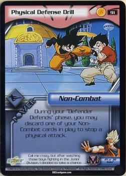 2003 Score Dragon Ball Z Buu Saga #91 Physical Defense Drill Front