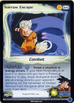 2003 Score Dragon Ball Z Fusion Saga #64 Narrow Escape Front