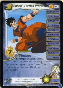 2003 Score Dragon Ball Z Fusion Saga #100 Gohan, Earth's Protector Front