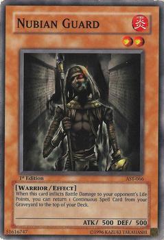 2004 Yu-Gi-Oh! Ancient Sanctuary North American 1st Edition #AST-066 Nubian Guard Front