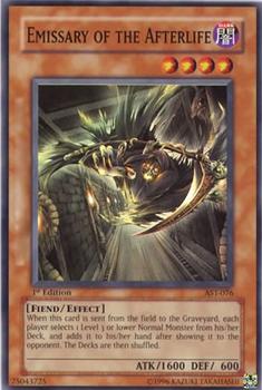 2004 Yu-Gi-Oh! Ancient Sanctuary North American 1st Edition #AST-076 Emissary of the Afterlife Front