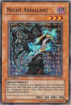 2004 Yu-Gi-Oh! Ancient Sanctuary North American 1st Edition #AST-080 Night Assailant Front