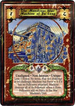 1995 Legend of the Five Rings: Pre-Imperial Edition #NNO The Monstrous War Machine of Fu Leng Front