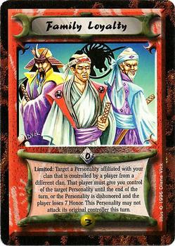 1996 Legend of the Five Rings: Forbidden Knowledge #NNO Family Loyalty Front