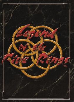 1996 Legend of the Five Rings: Anvil of Despair #NNO Treacherous Terrain Back