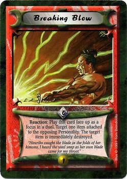 1997 Legend of the Five Rings: Crimson and Jade #NNO Breaking Blow Front
