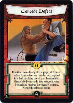 1999 Legend of the 5 Rings: Ambition's Debt #NNO Concede Defeat Front