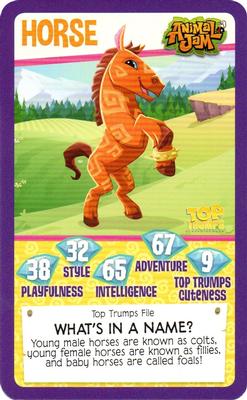 2017 Top Trumps Animal Jam #NNO Horse Front