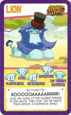 2017 Top Trumps Animal Jam #NNO Lion Front