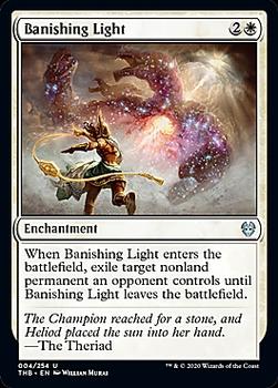 2020 Magic The Gathering Theros Beyond Death #004 Banishing Light Front